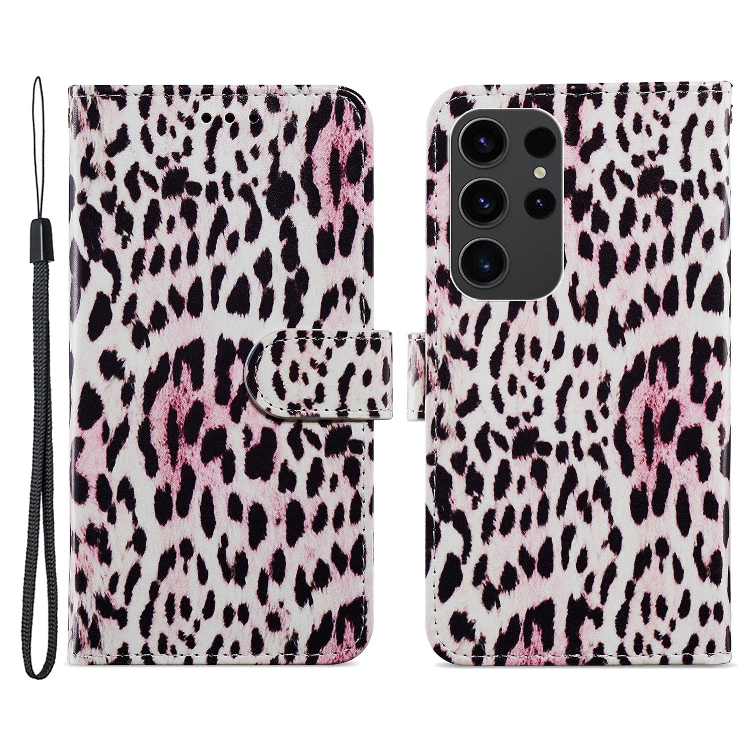 For Samsung Galaxy S23 Ultra Pattern Printing PU Leather Cover Wallet Stand Protective Phone Case with Strap For Samsung Galaxy S23 Ultra Pattern Printing PU Leather Cover Wallet Stand Protective Phone Case with Strap